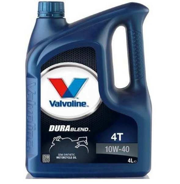 VALVOLINE Motorenöl (Motorrad) 11230736 Durablend 4T -SAE 10W -40, sub -synthetisches Öl für vier Stroke -Motoren, 4 Liter, Spezifikation: API: SL, Jaso MA, Jaso MA2
Inhalt [Liter]: 4, Gebindeart: Flasche, Öl: Teilsynthetiköl, Spezifikation nach API: SL, Spezifikation nach JASO: MA2, MA, Viskositätsklasse nach SAE: 10W-40
Kann aus Gründen der Qualitätssicherung nicht zurückgenommen werden!