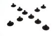 ROMIX Carpet fastener 11214874 Renault, Dacia, length: 19.6mm, diameter: 29.9mm, bore size: 9.4mm, black, 10 pcs/pack 1.