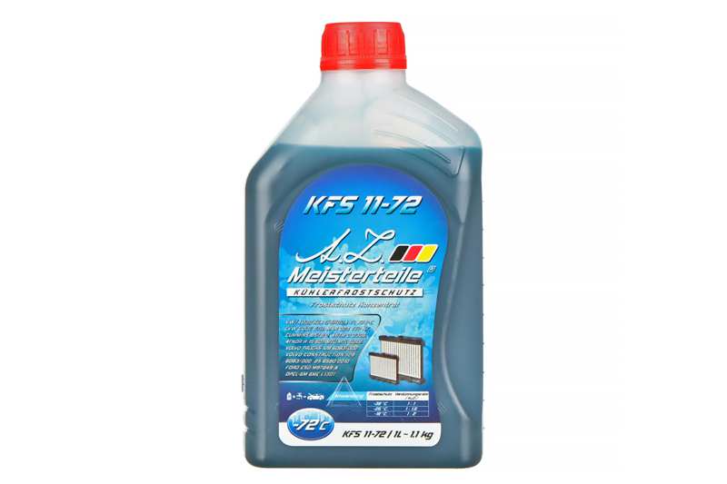 A.Z. MEISTERTEILE Antifreeze 11195251 72 °C. G11. concentrate. blue. 1.13kg. 1L
Cannot be taken back for quality assurance reasons! 1.