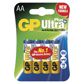 GP BATTERIES Batterie 124841 GP Item Ultra Plus LR6 4BL, GP Ultra Plus Alkaline ALA AA 4PCS/Blister, Ultra Plus Bleistiftelement AA, 1,5 V 3.