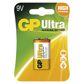 GP BATTERIES Batterie 11234511 GP -Element Ultra 6LF22 1BL, GP Ultra Alkali -Element 9V 1pcs/Blister, 9V, Typ: 6LF22 9 V (6LR61), Abmessungen: 26,5 × 17,5 × 48,5 mm 3.