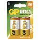 GP BATTERIES Batterie 11234510 GP -Element Ultra LR20 2BL, GP Ultra -Alkal -Element LR20 (C) 2PCS/Blister, 1,5 V, Typ: LR20 (D Goliath), Abmessungen: 34,2 × 61,5 mm 3.