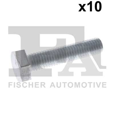 FA1 Nachrüstsatz, Klimaanlage 11235928 10pcs Pack, M10x45
Länge [mm]: 45, Gewindemaß: M10x1,5, DIN-Normen (Schrauben): DIN 933 (Sechskantschrauben mit Gewinde bis Kopf), Festigkeitsklasse: 8.8