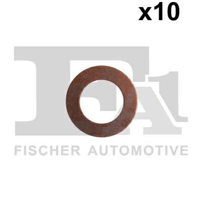 FA1 Dichtring, Ölablaßschraube 11235147 10pcs Pack, Cu, 14.00 x 24,00 x 1,50 mm
Innendurchmesser [mm]: 14, Außendurchmesser [mm]: 24, Dicke/Stärke [mm]: 1,5, Form: A-Form, Material: Kupfer, wahlweise: