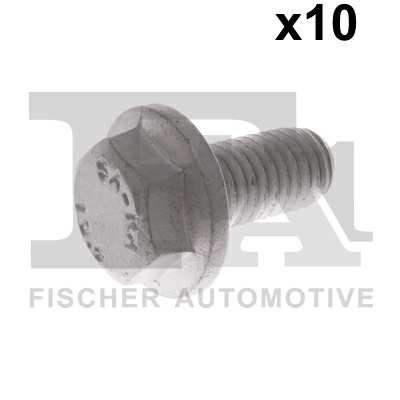 FA1 Nachrüstsatz, Klimaanlage 11235975 10pcs Pack, M10x20
Länge [mm]: 20, Gewindemaß: M10x1,5, Schrauben-/Mutternausführung: mit Bund, Schraubenkopf-/Mutternprofil: Sechskant, Festigkeitsklasse: 10.9, DIN-Normen (Schrauben): DIN 6921 (Sechskantschrauben mit Flansch)