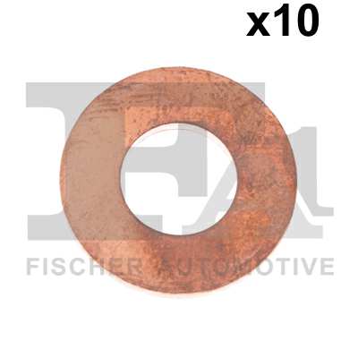 FA1 Dichtring, Ölablaßschraube 11235522 10pcs Pack, Cu, 10,00 x 21,00 x 1,50 mm
Innendurchmesser [mm]: 10, Außendurchmesser [mm]: 21, Dicke/Stärke [mm]: 1,5, Material: Kupfer, wahlweise: