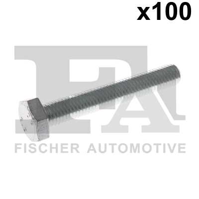 FA1 Nachrüstsatz, Klimaanlage 11235948 100pcs Pack, M10x65
Länge [mm]: 65, Gewindemaß: M10x1,5, DIN-Normen (Schrauben): DIN 933 (Sechskantschrauben mit Gewinde bis Kopf), Festigkeitsklasse: 8.8