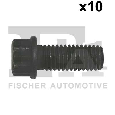 FA1 Nachrüstsatz, Klimaanlage 11236261 10PCS-Paket, M10x1.5x25, 12-Blatt, externer TORX
Länge [mm]: 25, Gewindemaß: M10x1,5, Schraubenkopf-/Mutternprofil: Zwölfkant, Außen-Torx, Festigkeitsklasse: 10.9, Schlüsselweite: M12
