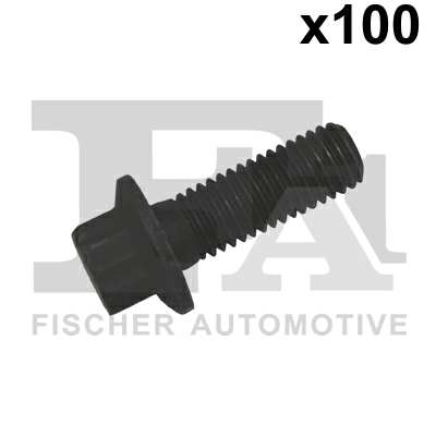 FA1 Nachrüstsatz, Klimaanlage 11236266 100pcs-Paket, M10x1.5x28, 12 Blatt externer TORX
Länge [mm]: 28, Gewindemaß: M10x1,5, Schraubenkopf-/Mutternprofil: Zwölfkant, Außen-Torx, Festigkeitsklasse: 10.9, Schlüsselweite: M12
