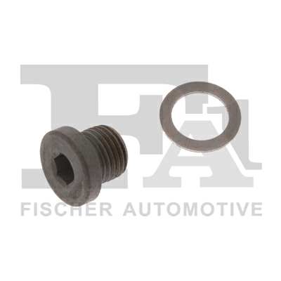 FA1 Oil sump 11235085 Screw and seal, M10x1.0 l: 8mm
Thread Size: M10x1,0, Bolt Head-/Nut Design: Hexagon Socket, Spanner Size: 5 mm, Length [mm]: 8, DIN standards (Screws): DIN 908 (screw plugs with collar and internal drive), Supplementary Article/Info 2: with seal ring