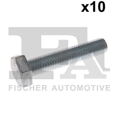 FA1 Nachrüstsatz, Klimaanlage 11235934 10pcs Pack, M10x50
Länge [mm]: 50, Gewindemaß: M10x1,5, DIN-Normen (Schrauben): DIN 933 (Sechskantschrauben mit Gewinde bis Kopf), Festigkeitsklasse: 8.8
