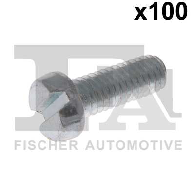 FA1 Nachrüstsatz, Klimaanlage 11236036 100pcs Paket, M6x1.0x16
Länge [mm]: 16, Gewindemaß: M6x1,0, DIN-Normen (Schrauben): DIN 84 (Zylinderschrauben mit Schlitz)