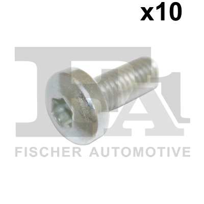 FA1 Nachrüstsatz, Klimaanlage 11236203 10pcs Paket, M6x1.0x14, 6 Hanger Interior TORX
Länge [mm]: 14, Gewindemaß: M6x1,0, Schlüsselweite: T30, Schraubenkopf-/Mutternprofil: Innen-Torx, DIN-Normen (Schrauben): DIN 7985 (Linsenschrauben mit Kreuzschlitz)