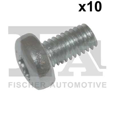 FA1 Nachrüstsatz, Klimaanlage 11236199 10pcs -Paket, M6x1.0x12, 6 Hanger Interior TORX
Länge [mm]: 12, Gewindemaß: M6x1,0, Schlüsselweite: T30, Schraubenkopf-/Mutternprofil: Innen-Torx, DIN-Normen (Schrauben): DIN 7985 (Linsenschrauben mit Kreuzschlitz), wahlweise: