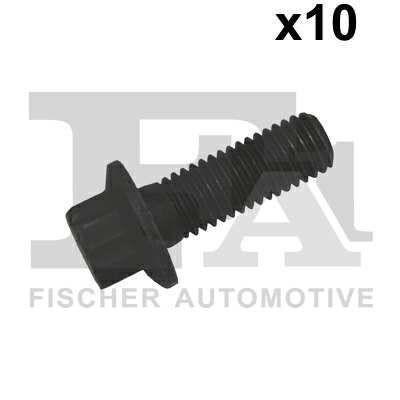 FA1 Nachrüstsatz, Klimaanlage 11236265 10PCS-Paket, M10x1.5x28, 12 Blatt externer TORX
Länge [mm]: 28, Gewindemaß: M10x1,5, Schraubenkopf-/Mutternprofil: Zwölfkant, Außen-Torx, Festigkeitsklasse: 10.9, Schlüsselweite: M12