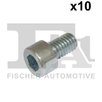 FA1 Nachrüstsatz, Klimaanlage 11236081 10pcs Pack, M6x10
Länge [mm]: 10, Gewindemaß: M6 x 1,0, DIN-Normen (Schrauben): DIN 912 (Zylinderschrauben, Innensechskant), Festigkeitsklasse: 8.8
