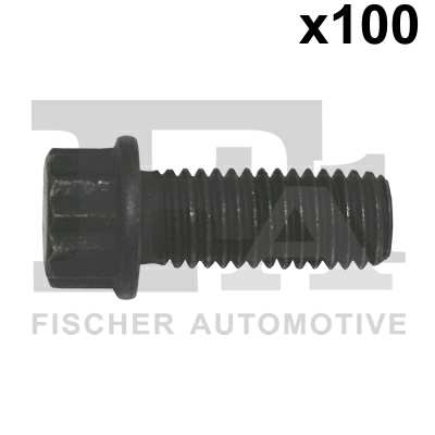 FA1 Nachrüstsatz, Klimaanlage 11236262 100pcs-Paket, M10x1.5x25, 12-Blatt, externer TORX
Länge [mm]: 25, Gewindemaß: M10x1,5, Schraubenkopf-/Mutternprofil: Zwölfkant, Außen-Torx, Festigkeitsklasse: 10.9, Schlüsselweite: M12