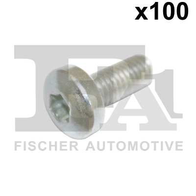 FA1 Nachrüstsatz, Klimaanlage 11236204 100pcs -Paket, M6x1.0x14, 6 Hanger Interior TORX
Länge [mm]: 14, Gewindemaß: M6x1,0, Schlüsselweite: T30, Schraubenkopf-/Mutternprofil: Innen-Torx, DIN-Normen (Schrauben): DIN 7985 (Linsenschrauben mit Kreuzschlitz)