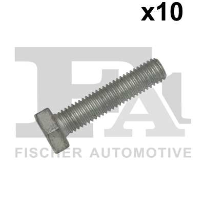 FA1 Nachrüstsatz, Klimaanlage 11235930 10pcs Pack, M10x45
Länge [mm]: 45, Gewindemaß: M10 x 1,5, DIN-Normen (Schrauben): DIN 933 (Sechskantschrauben mit Gewinde bis Kopf), Festigkeitsklasse: 10.9