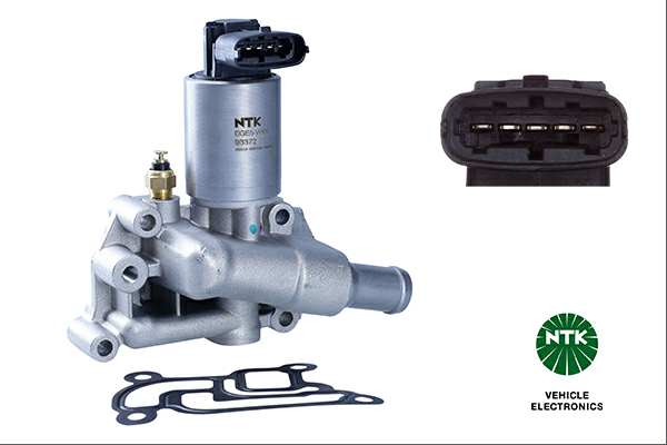 NGK EGR valve 11205551 Operating Mode: Electric, Supplementary Article/Supplementary Info: with gaskets/seals, Number of pins: 5, Material: Steel, Connector Shape: oval