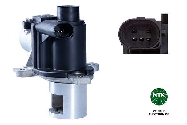 NGK EGR valve 11205568 Operating Mode: Electric, Supplementary Article/Supplementary Info: with gaskets/seals, Number of pins: 5, Material: Metal, Connector Shape: D Shape