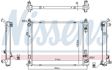 NISSENS Radiator 11243460 Cooling fins material: Aluminium, Core Depth [mm]: 26, Core Length [mm]: 510, Core Width [mm]: 426, Inlet O [mm]: 28,5, Outlet O [mm]: 28,5, Radiator type: Brazed cooling fins, Supplementary Article/Info 2: without cap, without expansion tank, Supplementary Article/Supplementary Info: with oil cooler, with gaskets/seals, Water Tank Material (radiator): Plastic 6.