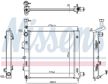 NISSENS Radiator 11243515 Cooling fins material: Aluminium, Core Depth [mm]: 16, Core Length [mm]: 410, Core Width [mm]: 420, Radiator type: Brazed cooling fins, Water Tank Material (radiator): Plastic 2.