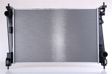 NISSENS Radiator 11243527 Cooling fins material: Aluminium, Core Depth [mm]: 26, Core Length [mm]: 620, Core Width [mm]: 397, Inlet O [mm]: 38,5, Outlet O [mm]: 38,5, Radiator type: Brazed cooling fins, Supplementary Article/Info 2: without expansion tank, Supplementary Article/Supplementary Info: without gasket/seal, Water Tank Material (radiator): Plastic 1.