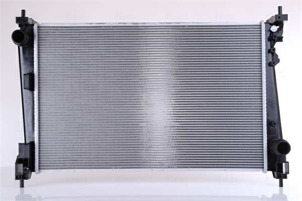 NISSENS Radiator 11243527 Cooling fins material: Aluminium, Core Depth [mm]: 26, Core Length [mm]: 620, Core Width [mm]: 397, Inlet O [mm]: 38,5, Outlet O [mm]: 38,5, Radiator type: Brazed cooling fins, Supplementary Article/Info 2: without expansion tank, Supplementary Article/Supplementary Info: without gasket/seal, Water Tank Material (radiator): Plastic 1.