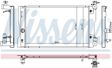 NISSENS Radiator 11243503 Cooling fins material: Aluminium, Core Depth [mm]: 16, Core Length [mm]: 600, Core Width [mm]: 378, Inlet O [mm]: 34, Outlet O [mm]: 34, Radiator type: Brazed cooling fins, Supplementary Article/Info 2: without expansion tank, Supplementary Article/Supplementary Info: without gasket/seal, Water Tank Material (radiator): Plastic 3.