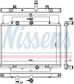 NISSENS Radiator 11243532 Cooling fins material: Aluminium, Core Depth [mm]: 16, Core Length [mm]: 450, Core Width [mm]: 688, Inlet O [mm]: 36, Outlet O [mm]: 36, Radiator type: Brazed cooling fins, Supplementary Article/Info 2: with cap, without expansion tank, Supplementary Article/Supplementary Info: without gasket/seal, Water Tank Material (radiator): Plastic 5.