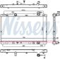 NISSENS Radiator 11243498 Cooling fins material: Aluminium, Core Depth [mm]: 26, Core Length [mm]: 400, Core Width [mm]: 726, Inlet O [mm]: 34, Outlet O [mm]: 34, Radiator type: Brazed cooling fins, Supplementary Article/Info 2: without cap, without expansion tank, Supplementary Article/Supplementary Info: with gaskets/seals, Water Tank Material (radiator): Plastic 4.