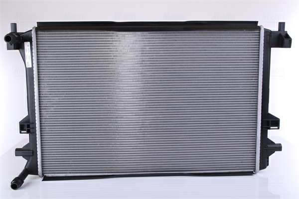 NISSENS Radiator 11243521 Cooling fins material: Aluminium, Core Depth [mm]: 16, Core Length [mm]: 623, Core Width [mm]: 411, Inlet O [mm]: 22, Outlet O [mm]: 22, Radiator type: Brazed cooling fins, Supplementary Article/Info 2: without expansion tank, Supplementary Article/Supplementary Info: without gasket/seal, Water Tank Material (radiator): Plastic 1.