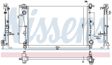 NISSENS Radiator 11243511 Cooling fins material: Aluminium, Core Depth [mm]: 18, Core Length [mm]: 620, Core Width [mm]: 416, Inlet O [mm]: 35, Outlet O [mm]: 38,5, Radiator type: Mechanically jointed cooling fins, Supplementary Article/Info 2: without cap, without expansion tank, Supplementary Article/Supplementary Info: with gaskets/seals, Water Tank Material (radiator): Plastic 5.
