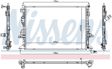 NISSENS Radiator 11243487 Cooling fins material: Aluminium, Core Depth [mm]: 16, Core Length [mm]: 720, Core Width [mm]: 628, Inlet O [mm]: 20, Outlet O [mm]: 20, Radiator type: Brazed cooling fins, Supplementary Article/Info 2: without cap, without expansion tank, Supplementary Article/Supplementary Info: with gaskets/seals, Water Tank Material (radiator): Plastic 5.