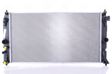 NISSENS Radiator 11243483 Cooling fins material: Aluminium, Core Depth [mm]: 16, Core Length [mm]: 675, Core Width [mm]: 376, Inlet O [mm]: 34, Outlet O [mm]: 34, Radiator type: Brazed cooling fins, Supplementary Article/Info 2: without expansion tank, Supplementary Article/Supplementary Info: without gasket/seal, Water Tank Material (radiator): Plastic 1.