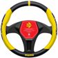 MOMO Steering wheel cover 11255719 Fun, m-size, black-yellow/yellow logo 2.