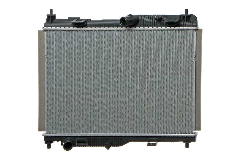 A.Z. MEISTERTEILE Radiator 11200472 Cooling fins material: Aluminium, Core Depth [mm]: 22, Core Length [mm]: 385, Core Width [mm]: 546, Inlet O [mm]: 34, Outlet O [mm]: 34, Radiator type: Brazed cooling fins, Supplementary Article/Info 2: without cap, without expansion tank, Supplementary Article/Supplementary Info: with gaskets/seals, Water Tank Material (radiator): Plastic Technical Information: Radiator with 5mm system-Advanced technology with higher power effect