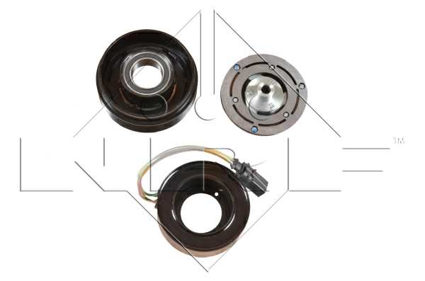 NRF Magnetic clutch for air conditioning compressor 11262095 With ac compressor
Manufacturer Restriction: GENUINE SANDEN, Compressor ID: SD7V16, Voltage [V]: 12, Number of grooves: 6, Belt Pulley O [mm]: 120, for wheel bearing diameter [mm]: 35, 55, Shape: oval