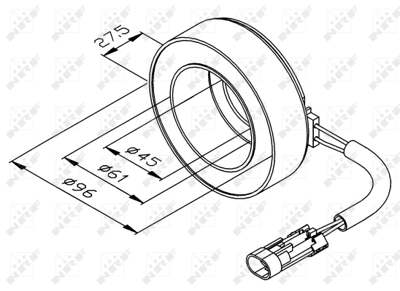 NRF Magnetic clutch coil