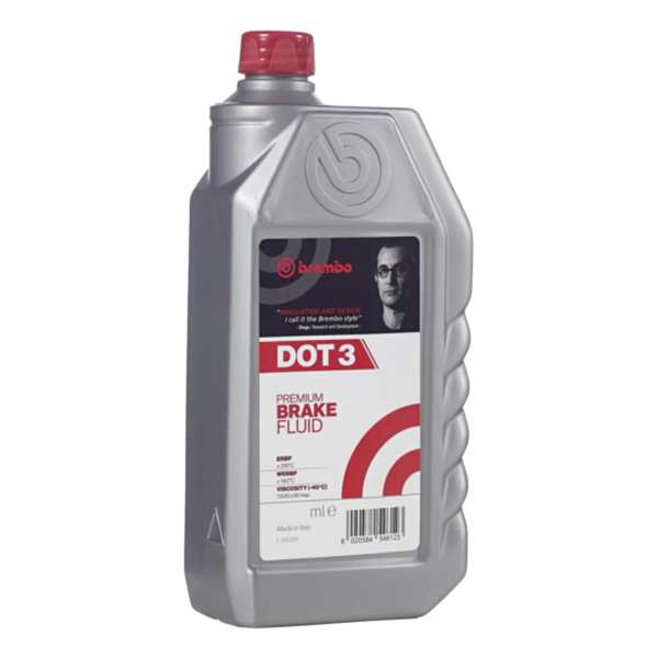 BREMBO Bremsflüssigkeit 11257963 Prime Line - Punkt 3, 1 Liter
Inhalt [Liter]: 1, Gebindeart: Flasche, Trockensiedepunkt [°C]: 215, Nasssiedepunkt [°C]: 140, Bremsflüssigkeit Viskosität bei -40°C: 1500
Kann aus Gründen der Qualitätssicherung nicht zurückgenommen werden!