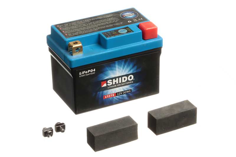 SHIDO Batterie 124929 12 V, 2,4 AH, rechts +, 150 a