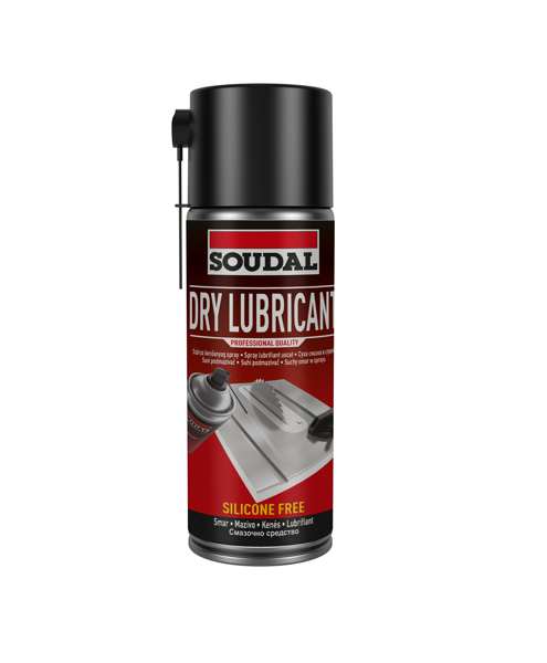 SOUDAL Plastilube 11277703 400 ml Aerosol - Trockenes Schmiermittel, enthält kein Silikon, hinterlässt keine Flecken am Baum, Metall oder Kunststoff, schützt Schmutz und Fett für den externen und inneren Gebrauch, bietet einen dauerhaften Abriebschutz in jedem Winkel.
Kann aus Gründen der Qualitätssicherung nicht zurückgenommen werden!