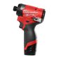 MILWAUKEE Akku-Schlagschrauber 11277711 M12 FID2-202X 12 V-Li-Ionen-Batterie Milwaukee M12 Fuel Super Compact 1/4 Paktschraubendreher, bis zu 170 m2 Maximalque, 3600 U/min und 4000 Schläge pro Minute. Paketinhalt: 2 x M12 B2 Batterie, C12 C -Ladegerät, Hochleistungs -Koffer, Werkzeugfang: 1/4 Hexagon 2.