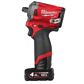 MILWAUKEE Akku-Schlagschrauber 11277712 M12 FIWF12-422X 12 V-li-Ionen-Batterie Milwaukee M12 Fuel Supercompact 1/2 Paktschraubendreher, bis zu 339SK max. Drehmoment (1 x M12 B4, 1 x M12 B2 Batterie, C12 C -Ladegerät, Hochleistungs -Koffer), Geschwindigkeit: 1200/1800/2700/2700 Ford/Minute, Werkzeugaufnahme: 1/2 Rechteck 1.