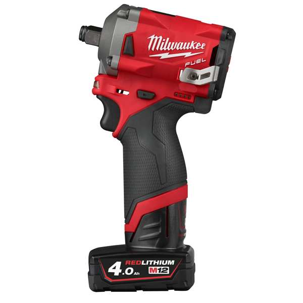 MILWAUKEE Akku-Schlagschrauber 11277712 M12 FIWF12-422X 12 V-li-Ionen-Batterie Milwaukee M12 Fuel Supercompact 1/2 Paktschraubendreher, bis zu 339SK max. Drehmoment (1 x M12 B4, 1 x M12 B2 Batterie, C12 C -Ladegerät, Hochleistungs -Koffer), Geschwindigkeit: 1200/1800/2700/2700 Ford/Minute, Werkzeugaufnahme: 1/2 Rechteck 1.