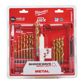 MILWAUKEE Drill bit 11277758 HSS-G TIN 19DB-Set (2-10mm), Contents D: 2 / 2.5 / 2 x 3 / 3.5 / 2 x 4 / 4.5 / 5 / 5.5 / 6 /6 / 6.5 / 7 / 7.5 / 8 / 8.5 / 9 /9 9.5 / 10mm, in box 2.