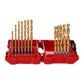 MILWAUKEE Drill bit 11277758 HSS-G TIN 19DB-Set (2-10mm), Contents D: 2 / 2.5 / 2 x 3 / 3.5 / 2 x 4 / 4.5 / 5 / 5.5 / 6 /6 / 6.5 / 7 / 7.5 / 8 / 8.5 / 9 /9 9.5 / 10mm, in box 3.