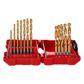 MILWAUKEE Drill bit 11277758 HSS-G TIN 19DB-Set (2-10mm), Contents D: 2 / 2.5 / 2 x 3 / 3.5 / 2 x 4 / 4.5 / 5 / 5.5 / 6 /6 / 6.5 / 7 / 7.5 / 8 / 8.5 / 9 /9 9.5 / 10mm, in box 4.