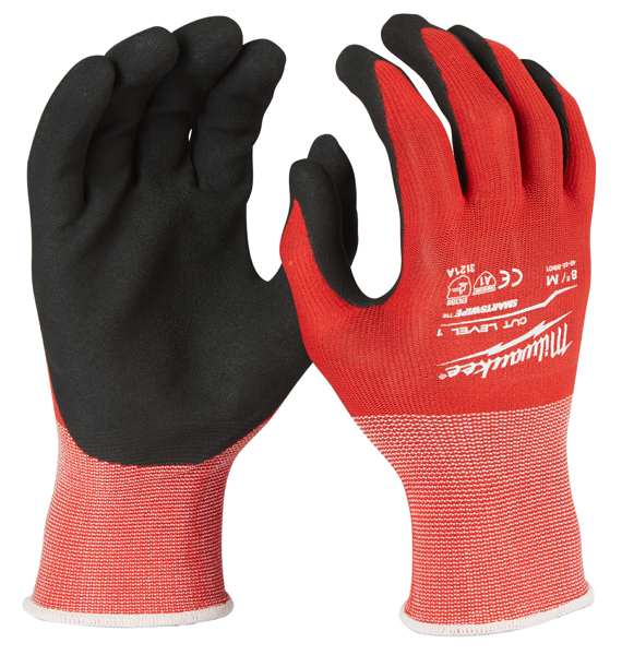 MILWAUKEE Labour safety gloves 11277775 Cut -proof protective gloves, 8/m size - 1 pair 1.